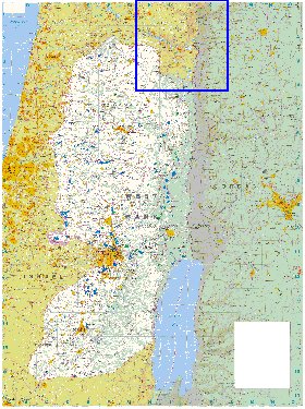 mapa de Cisjordania