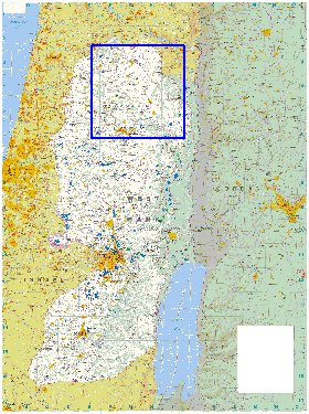 mapa de Cisjordania