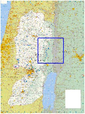 carte de Cisjordanie