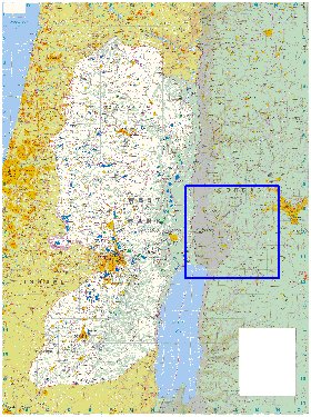 carte de Cisjordanie