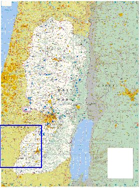 mapa de Cisjordania