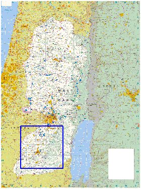 carte de Cisjordanie