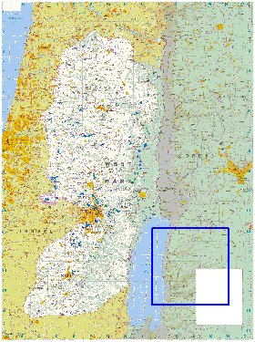 mapa de Cisjordania