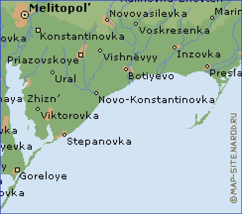 mapa de Zaporizhia em ingles