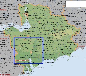 mapa de Zaporizhia em ingles