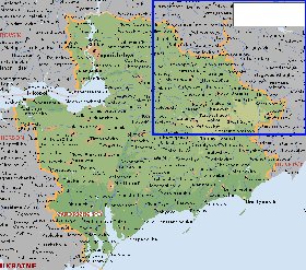 mapa de Zaporizhia em ingles