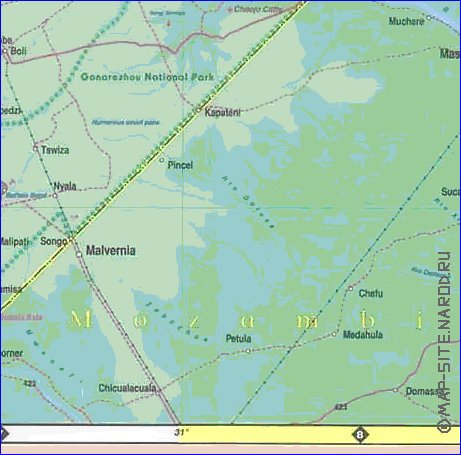 carte de Zimbabwe