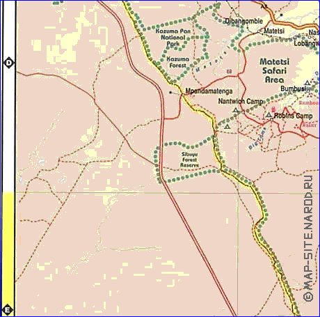 carte de Zimbabwe