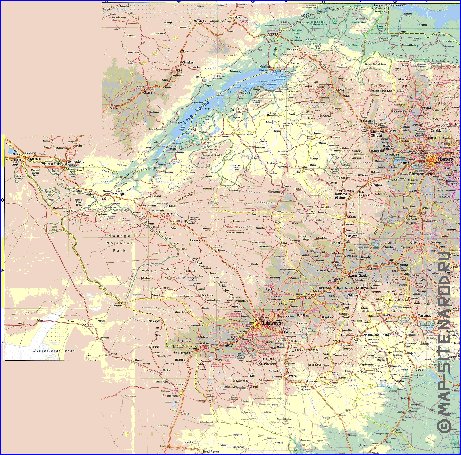 carte de Zimbabwe