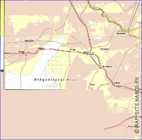 carte de Zimbabwe